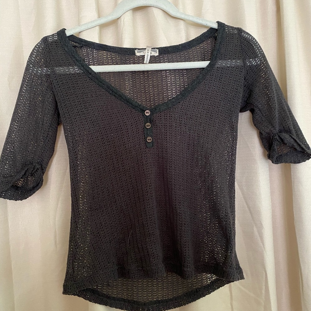 Grey v neck sweater
